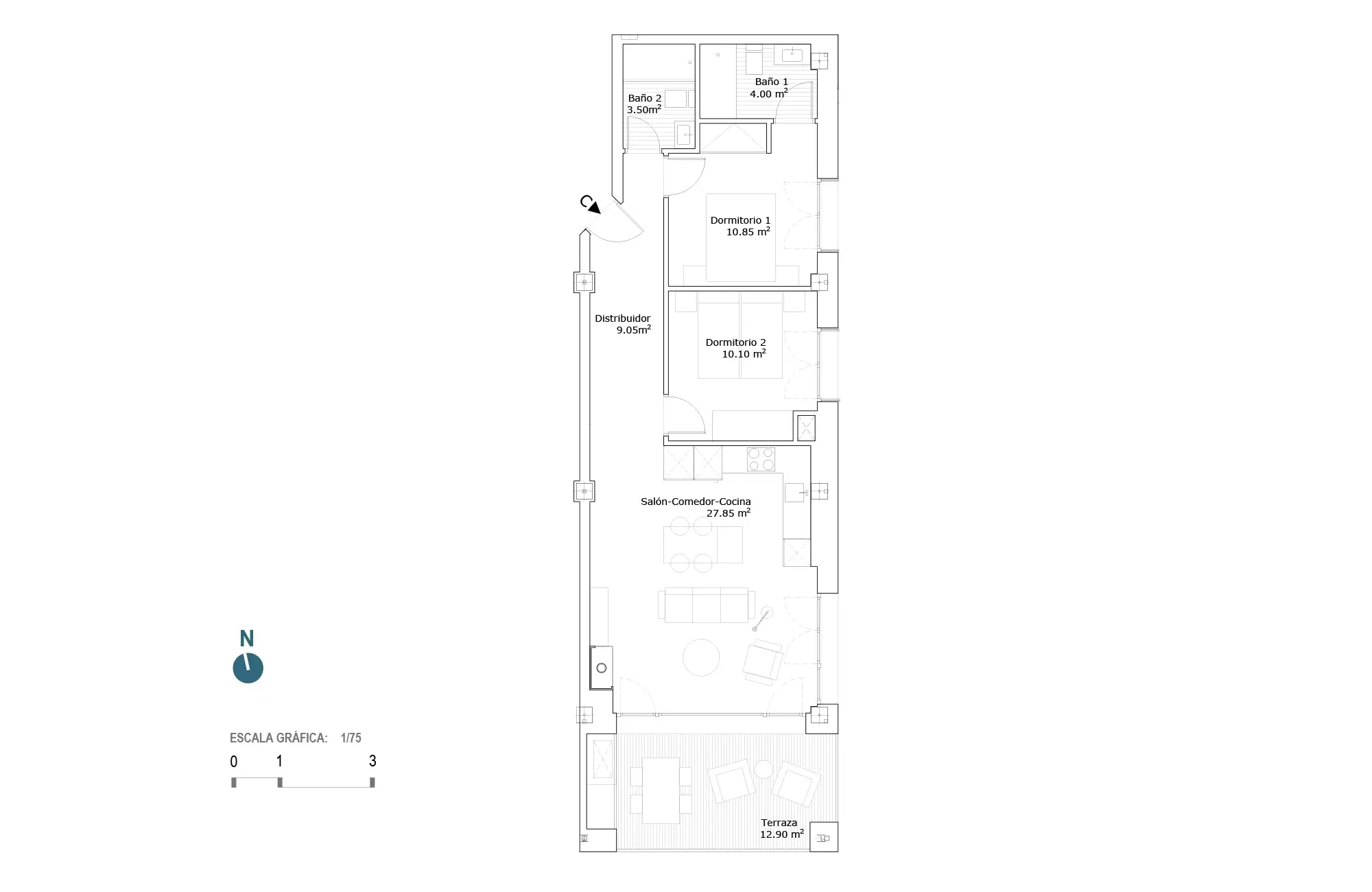 Plano vivienda 1.1.1.C