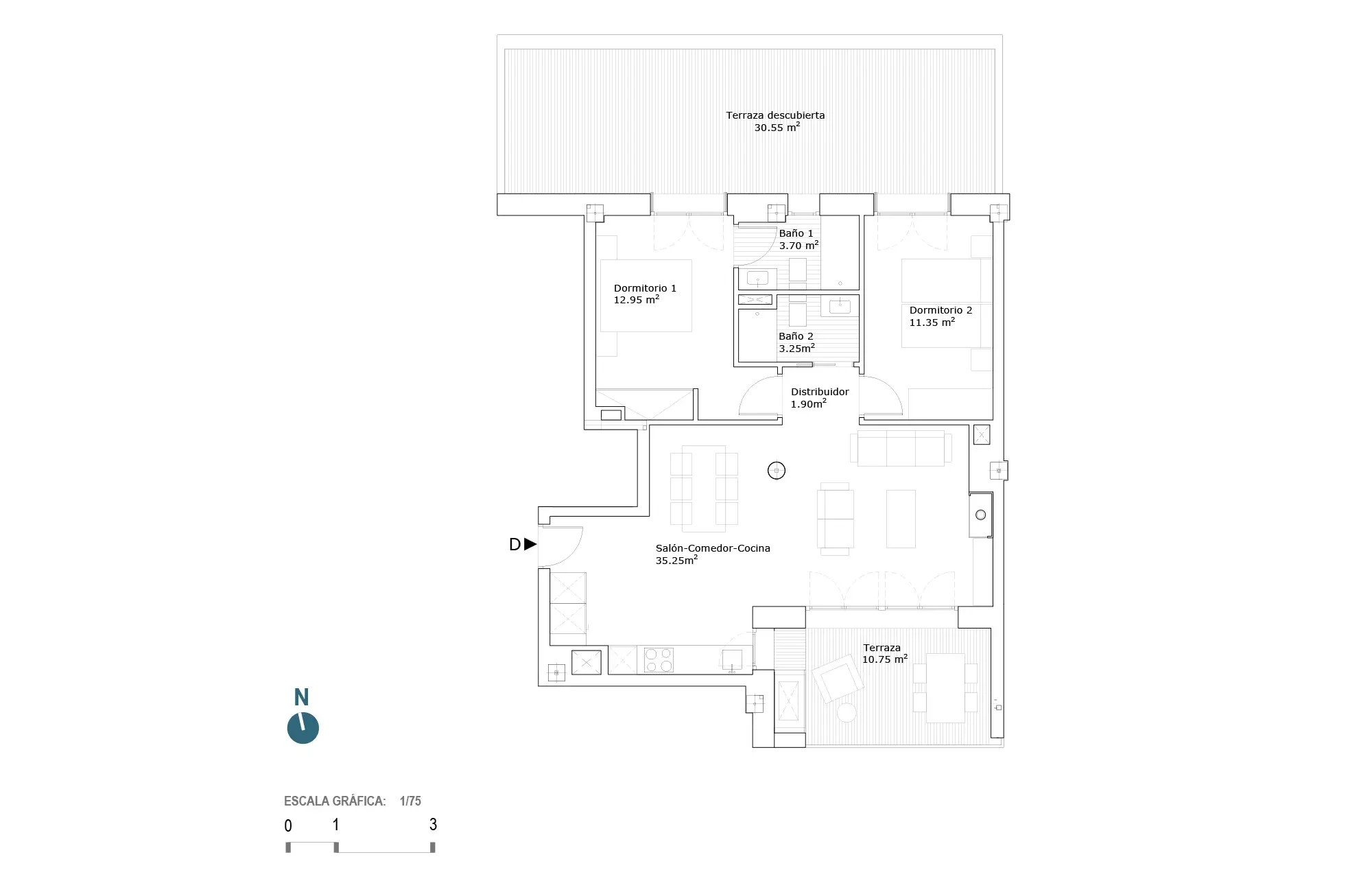 Plano vivienda 1.1.1.D