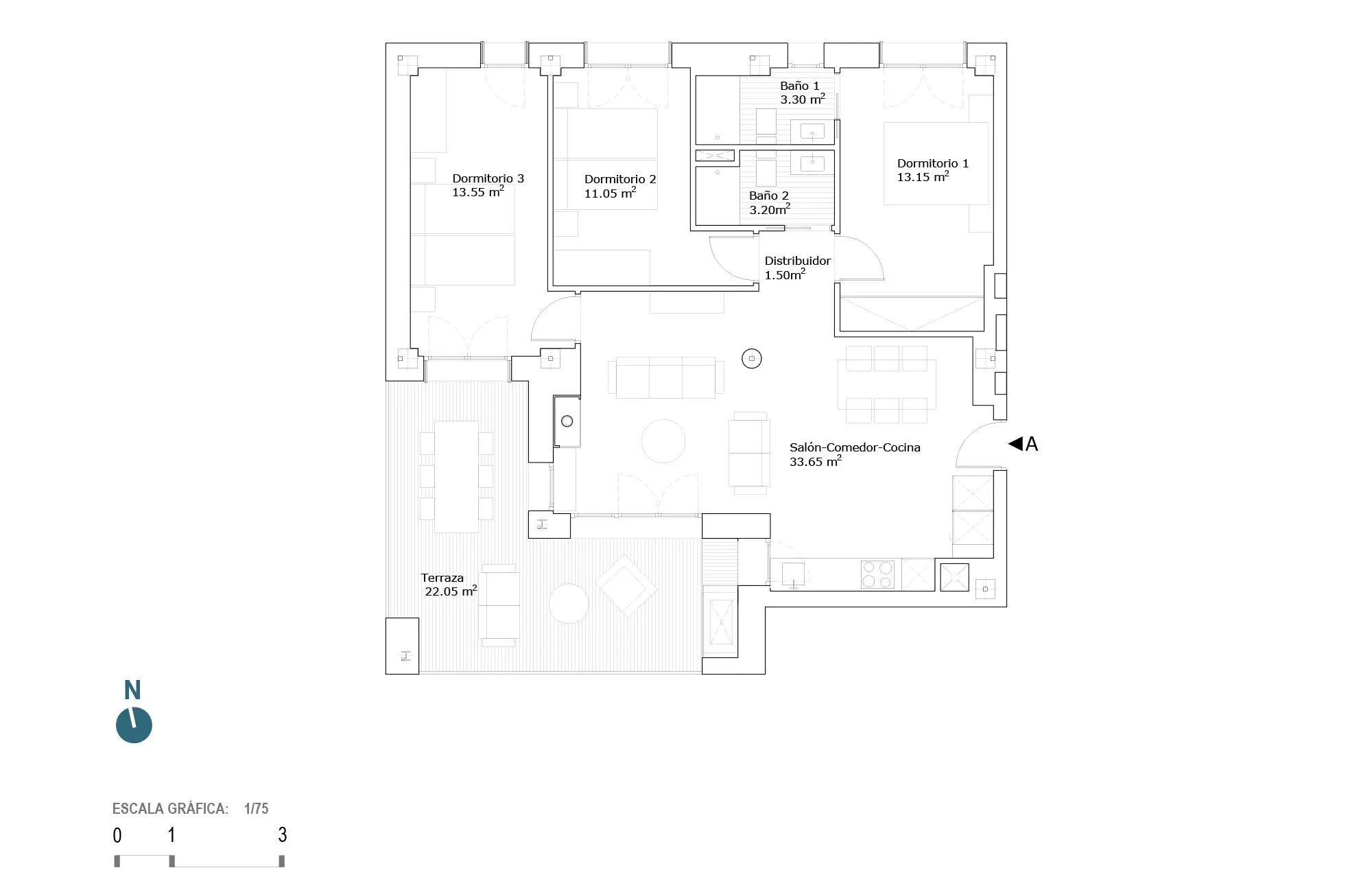 Plano vivienda 1.1.2.A