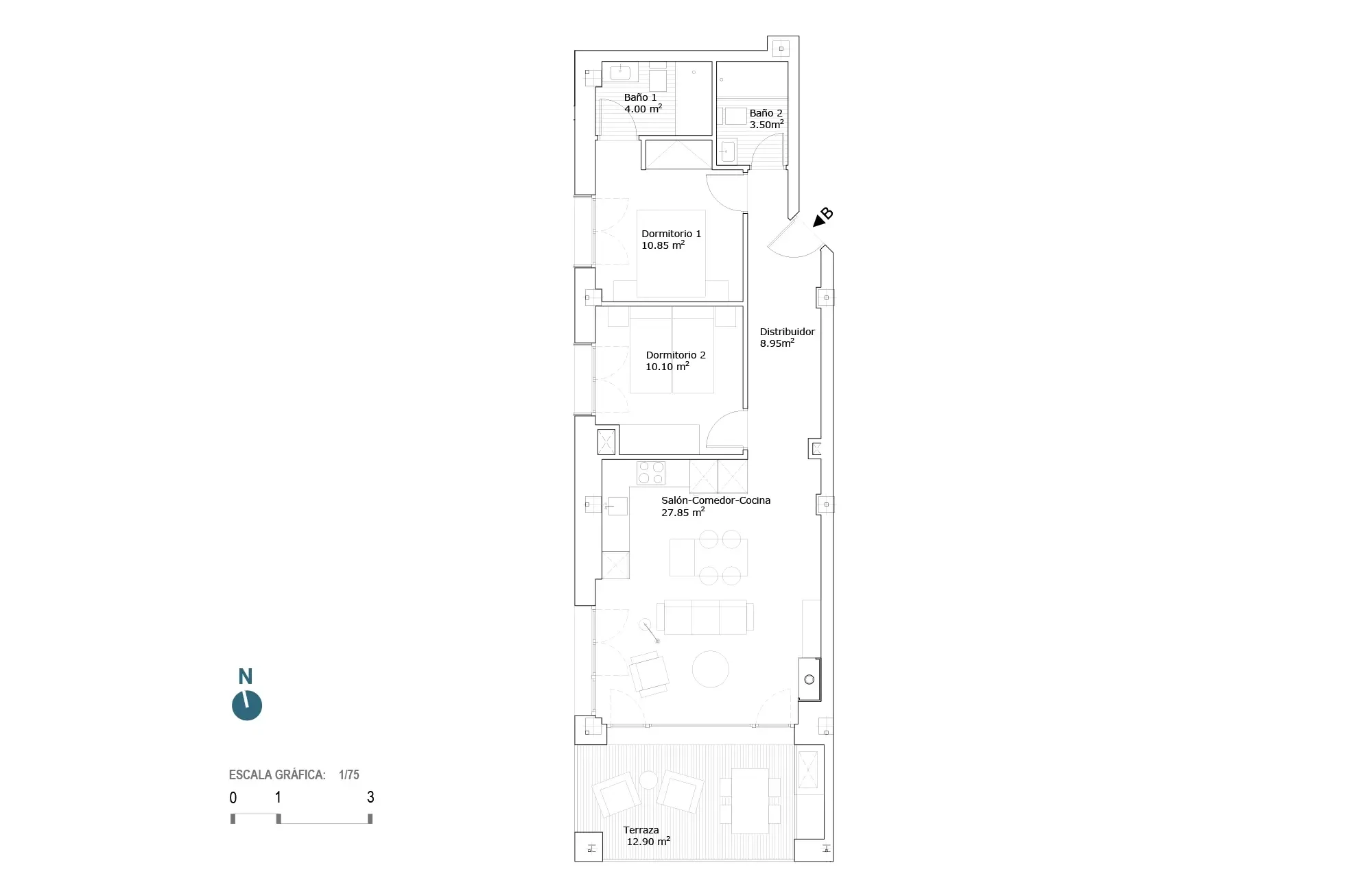 Plano vivienda 1.1.2.B