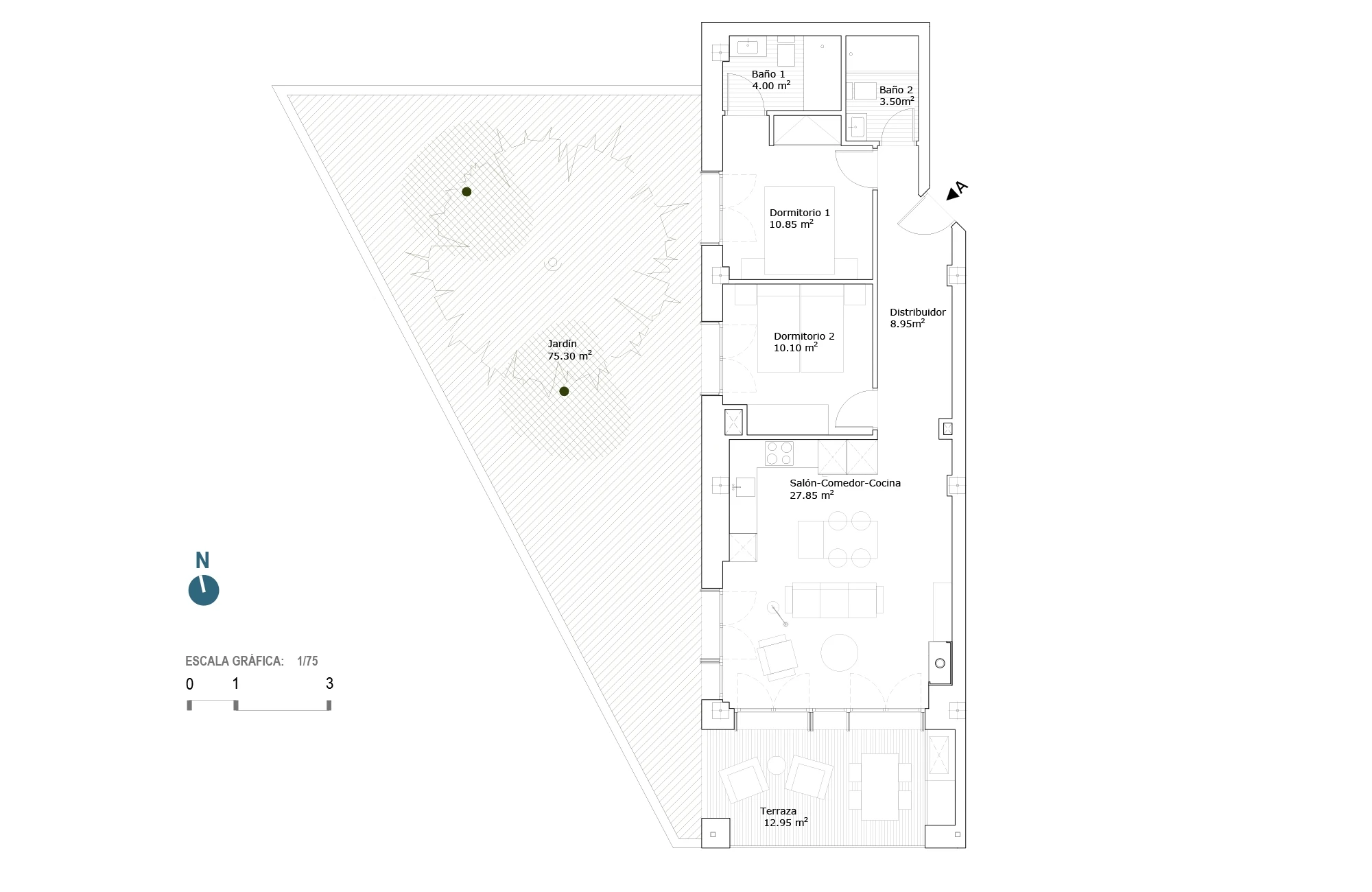 Plano vivienda 1.1.B.A