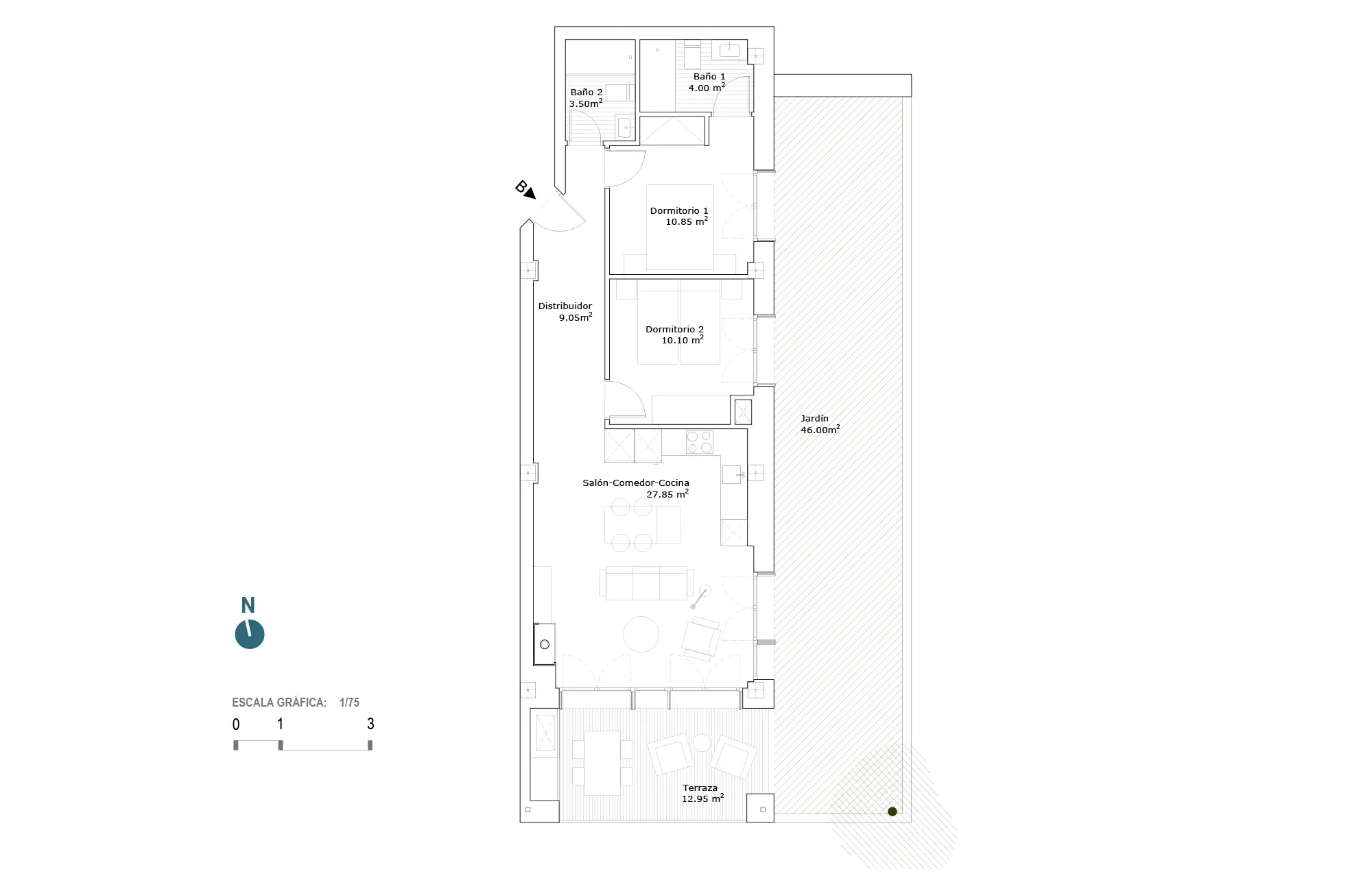 Plano vivienda 1.1.B.B